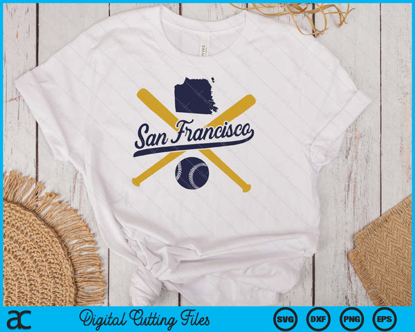 San Francisco Baseball Vintage Wisconsin Pride Love City SVG PNG Digital Cutting Files