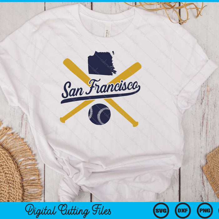 San Francisco Baseball Vintage Wisconsin Pride Love City SVG PNG Digital Cutting Files