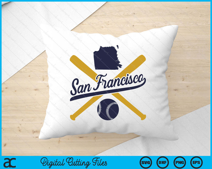 San Francisco Baseball Vintage Wisconsin Pride Love City SVG PNG Digital Cutting Files