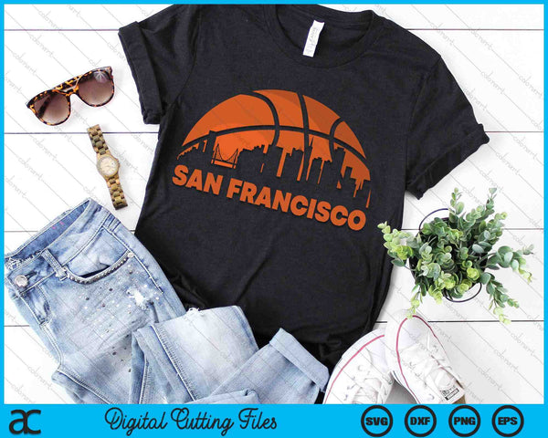 San Francisco City Skyline Atlanta Basketball SVG PNG Digital Cutting Files