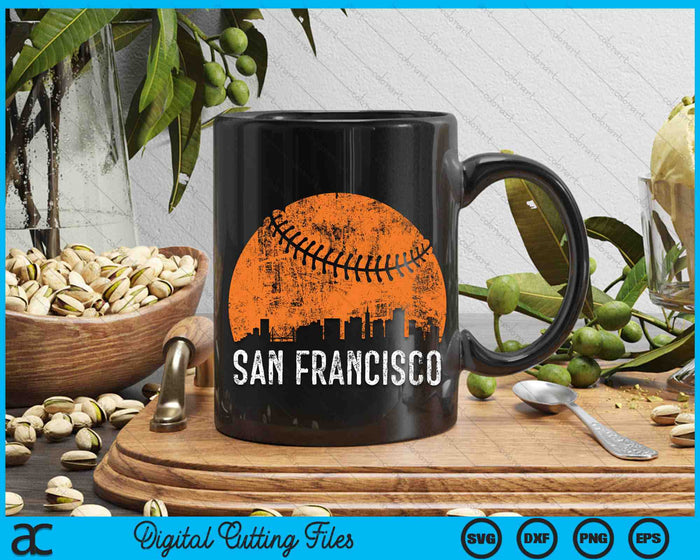 San Francisco Skyline San Francisco Baseball SVG PNG Printable Cutting Files