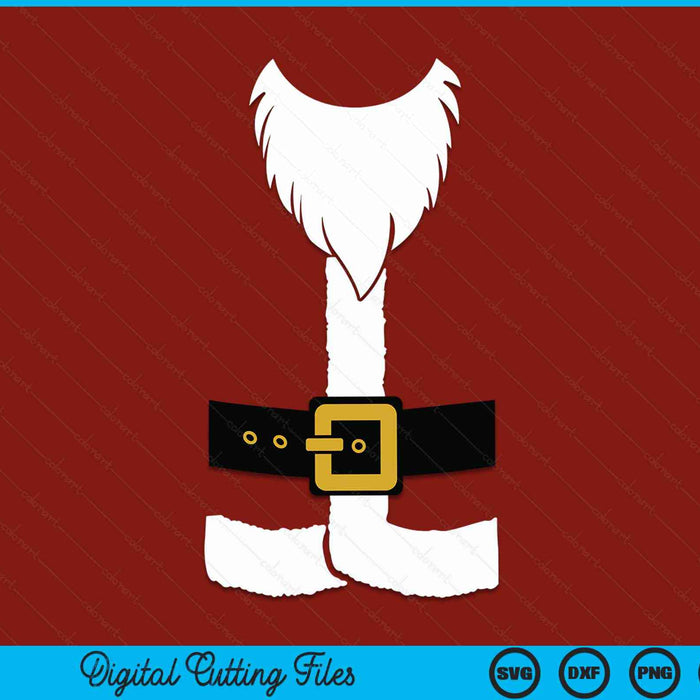 Santa claus costume idea fun Christmas day outfit suit SVG cut file