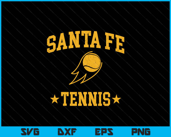 Santa fe rapids tennis vintage gameday retro tennis lover SVG cut file