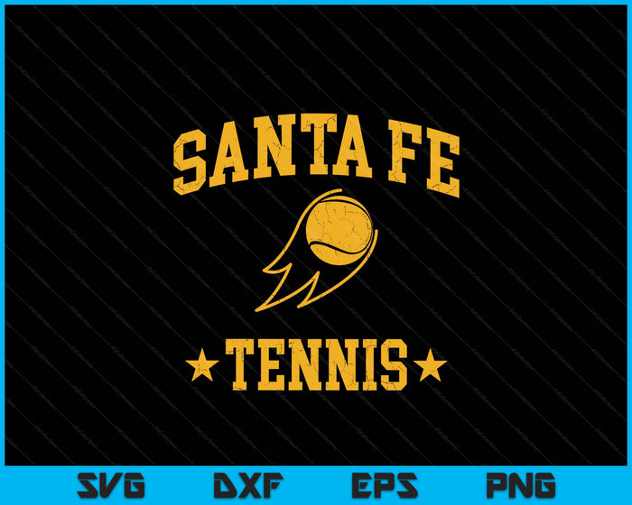 Santa Fe Rapids Tennis Vintage Gameday Retro Tennis Lover SVG PNG Digital Printable Files