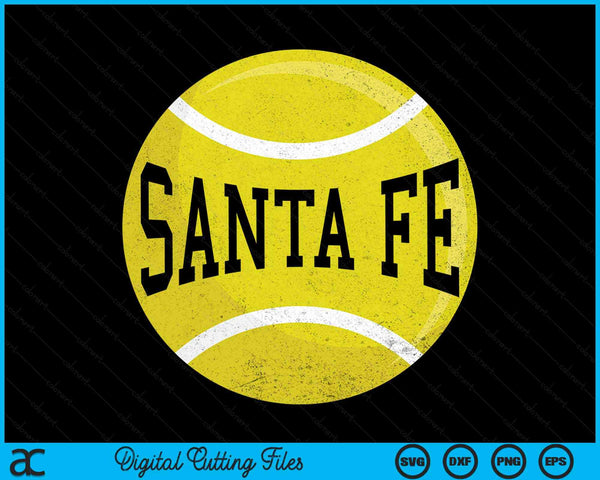 Santa Fe Tennis Fan SVG PNG Digital Cutting Files