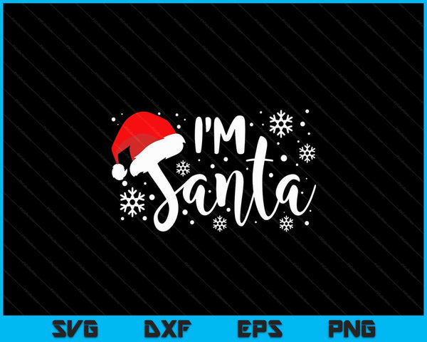 Santa heeft me zwanger gemaakt, ik ben Santa zwangerschap aankondiging SVG PNG digitale snijbestanden
