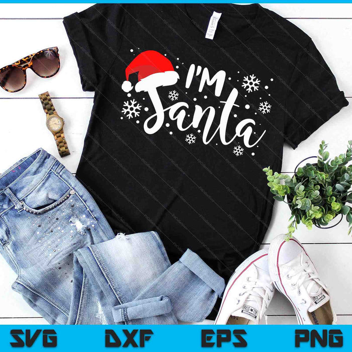 Santa Got Me Pregnant I'm Santa Pregnancy Announcement SVG PNG Digital Cutting Files
