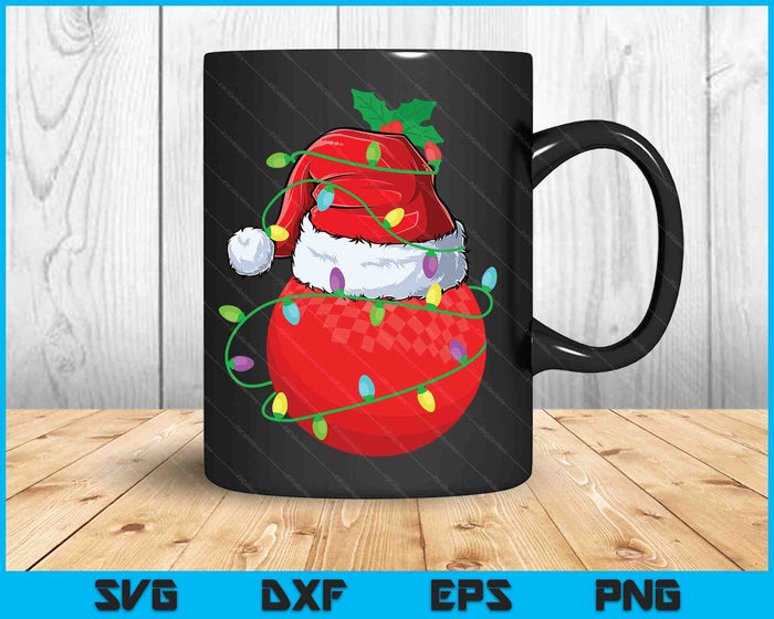 Santa Sports Design For Men Boys Christmas Dodgeball Player SVG PNG Digital Cutting Files