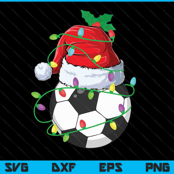 Santa sports for Christmas football player SVG PNG cut file for Cricut
