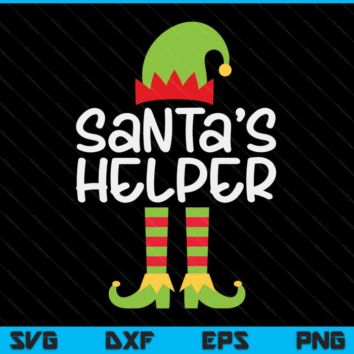 Santa's helper matching Christmas elf SVG cut file