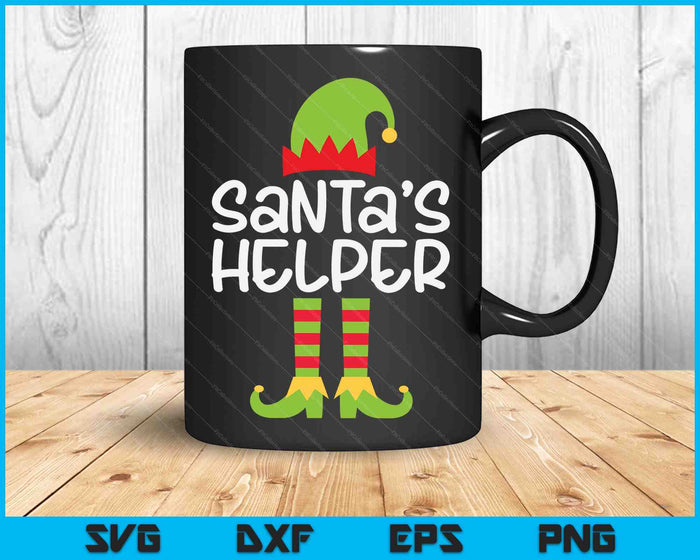 Santa's Helper Matching Christmas Elf SVG PNG Digital Cutting Files
