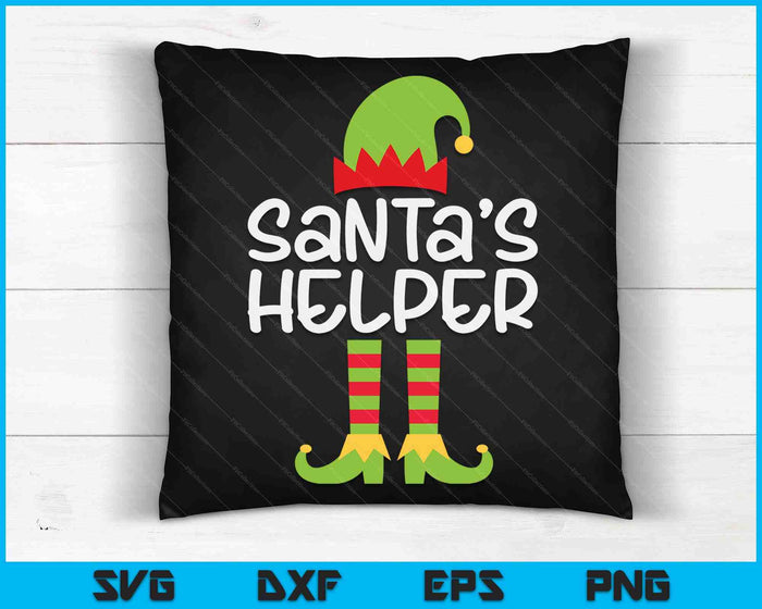 Santa's Helper Matching Kerst Elf SVG PNG Digitale Snijbestanden