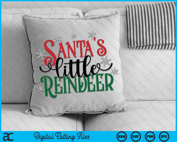 Santa's Little Reindeer Christmas SVG PNG Digital Cutting Files