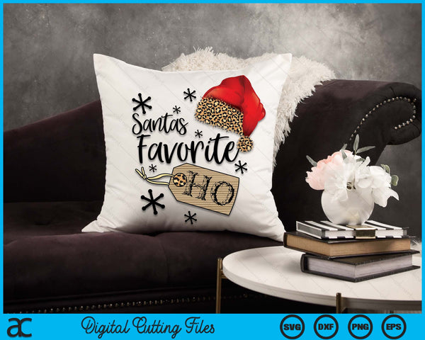 Santas Favorite Ho Shirt Christmas Santas Favorite Ho SVG PNG Digital Cutting Files