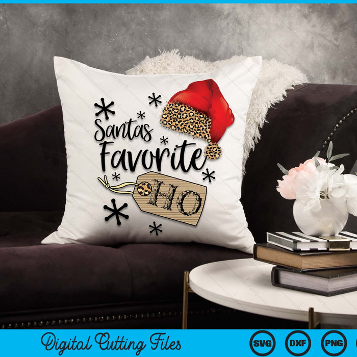 Santas Favorite Ho Shirt Christmas Santas Favorite Ho SVG PNG Digital Cutting Files
