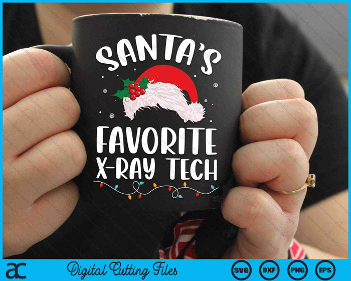 Santas Favorite X-Ray Technician Christmas Radiology SVG PNG Digital Cutting Files
