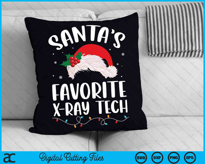 Santas Favorite X-Ray Technician Christmas Radiology SVG PNG Digital Cutting Files