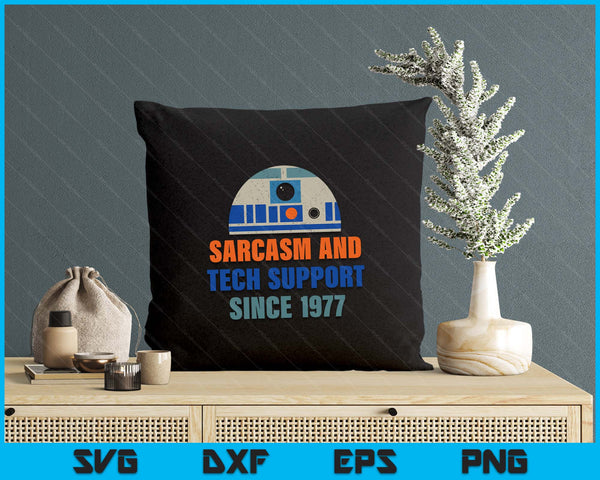 Sarcasm And Tech-Support Since-1977 Funny Design SVG PNG Digital Printable Files