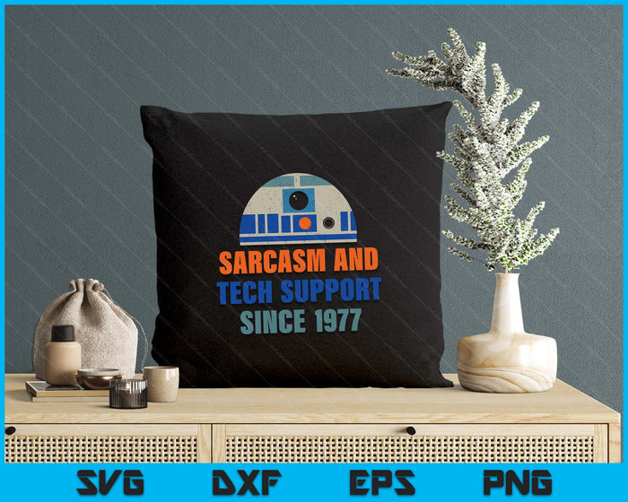 Sarcasm And Tech-Support Since-1977 Funny Design SVG PNG Digital Printable Files