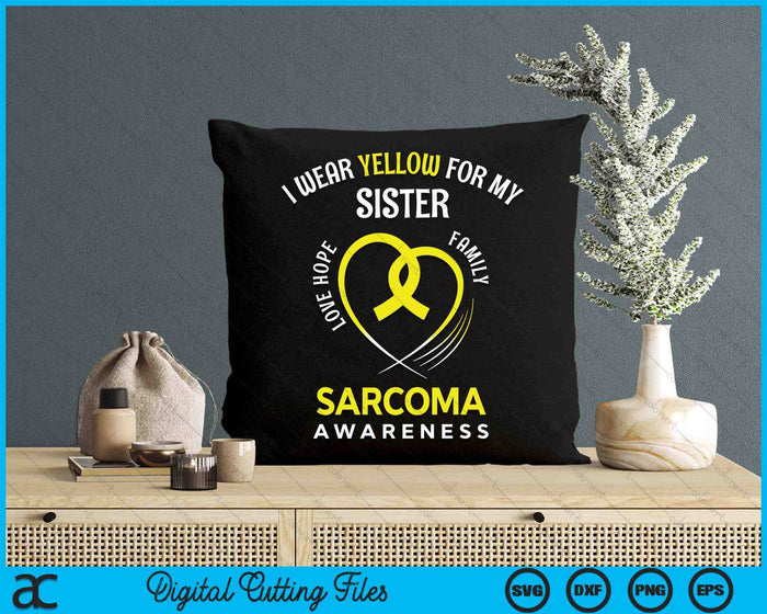 Sarcoma Awareness Sister Bone Cancer Awareness SVG PNG Digital Cutting Files