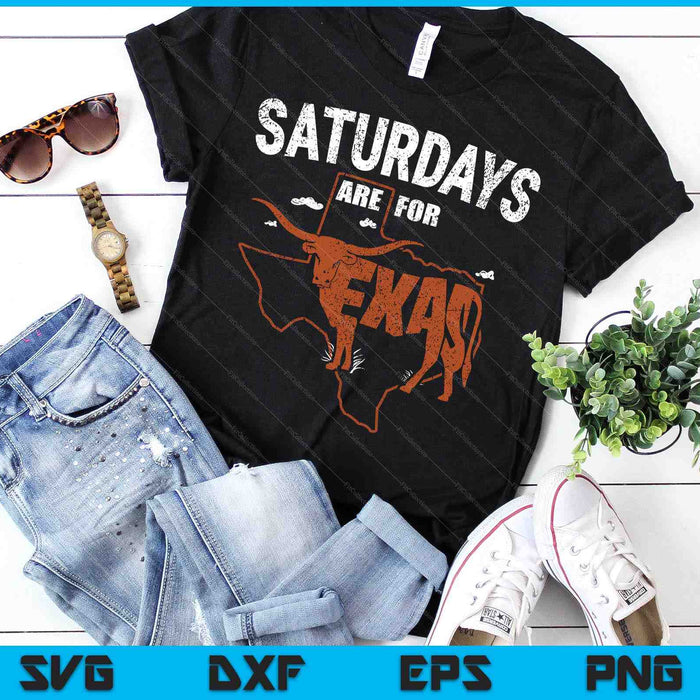 Saturdays Are For Longhorn Texas Trendy Austin Pride Design SVG PNG Digital Cutting Files