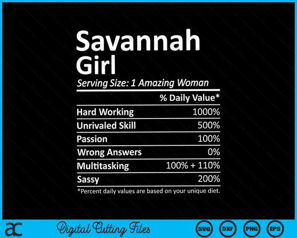 Savannah Girl GA Georgia City Home Roots SVG PNG Archivos de corte digital