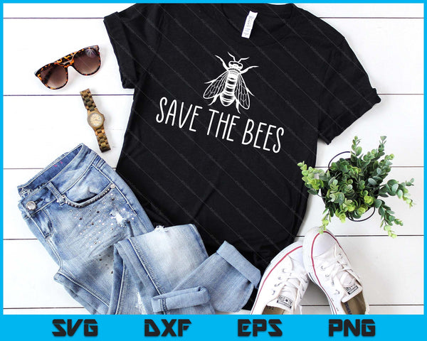 Save The Bees SVG PNG Digital Printable Files