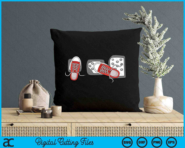 Save The Stick Funny Manual Transmission Three Pedals Car SVG PNG Digital Printable Files