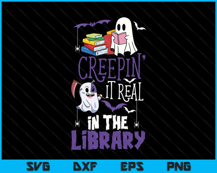 Scary Librarian Reading Teacher Book Lover Halloween Library SVG PNG Digital Printable Files