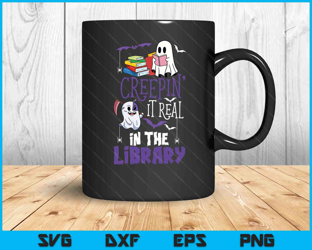 Scary Librarian Reading Teacher Book Lover Halloween Library SVG Files ...
