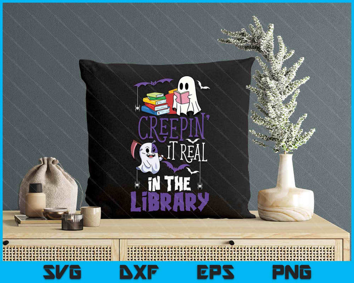 Scary Librarian Reading Teacher Book Lover Halloween Library SVG PNG Digital Printable Files