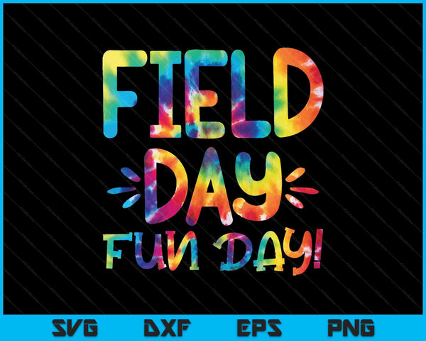School Field Day Fun Tie Dye Field Day 2023 Leraar SVG PNG Snijden afdrukbare bestanden