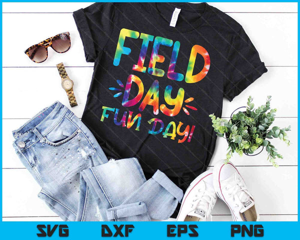 School Field Day Fun Tie Dye Field Day 2023 Teacher SVG PNG Cutting Printable Files - on a t-shirt
