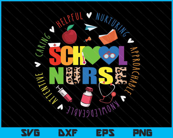 School Nurse Appreciation Back To School Nurse For Women SVG PNG Digital Printable Files