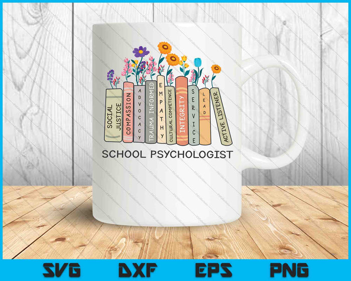 School Psychologist Mental Health Advocate Social Justice SVG PNG Digital Cutting Files