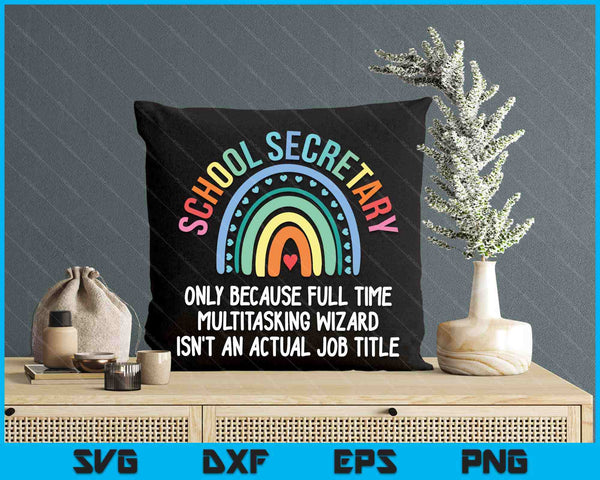 School Secretary Administrative Assistant Office Squad Crew SVG PNG Digital Printable Files