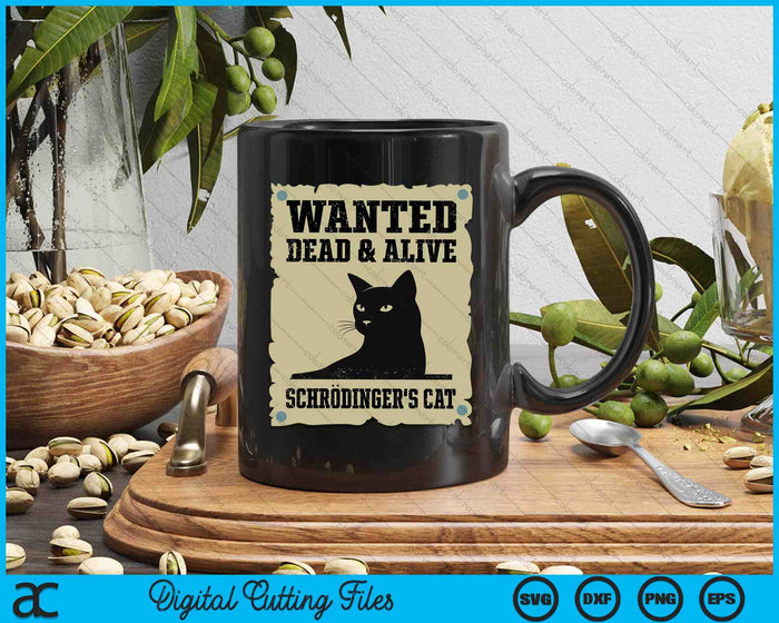 Schrodinger's Cat Physic SVG PNG Digital Printable Files