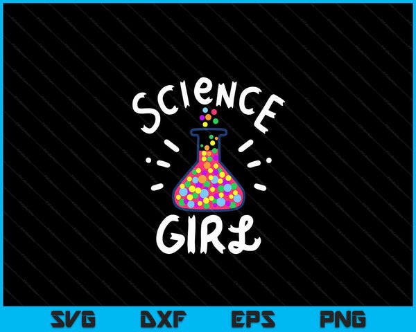 Science Girl Chemistry Biology Student Teacher SVG PNG Digital Cutting Files