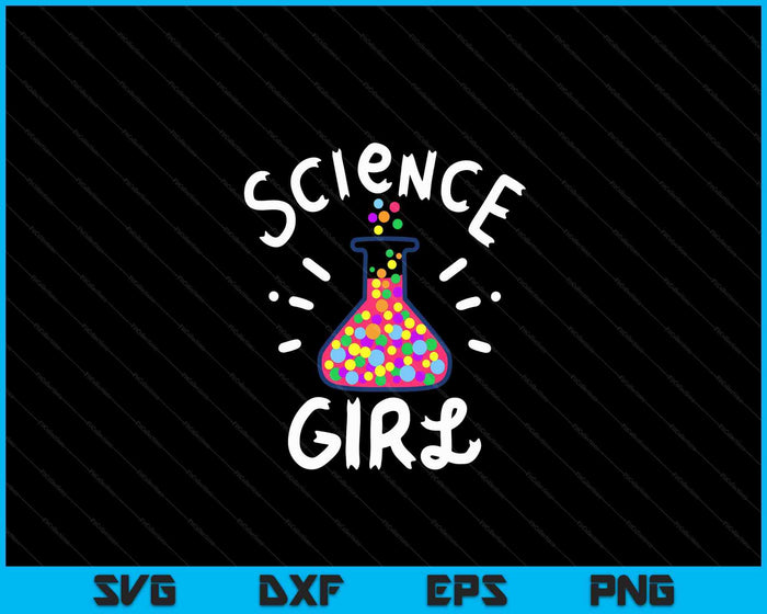 Science Girl Chemistry Biology Student Teacher SVG PNG Digital Cutting Files