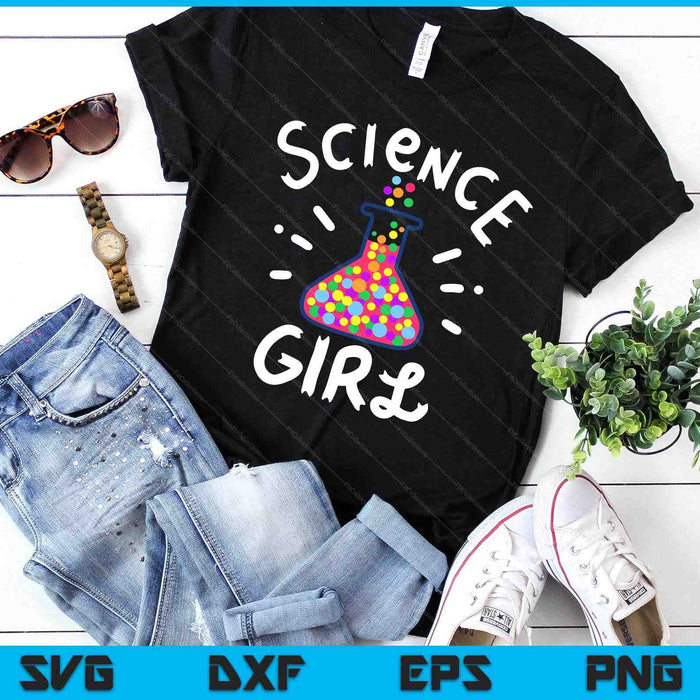 Science Girl Chemistry Biology Student Teacher SVG PNG Digital Cutting Files