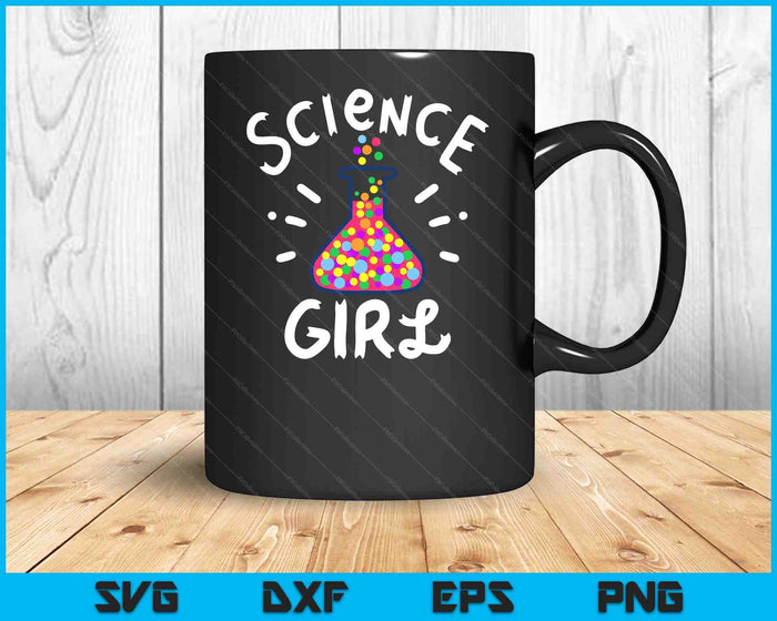 Science Girl Chemistry Biology Student Teacher SVG PNG Digital Cutting Files