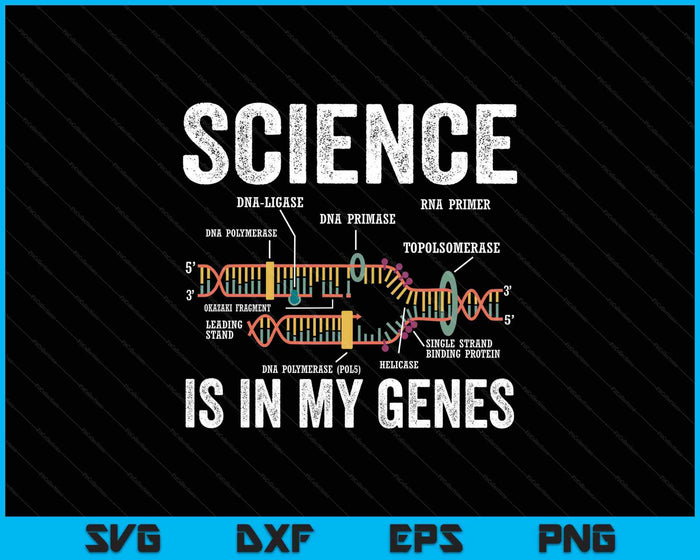 Science Is In My Genes Scientist Science Teacher Stem SVG PNG Digital Printable Files