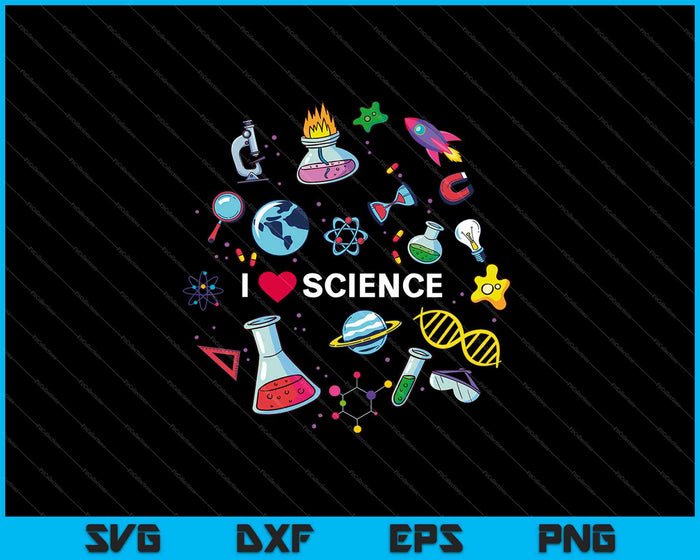 Amante de la ciencia SVG PNG cortando archivos imprimibles