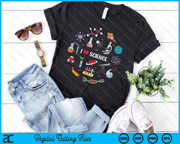 Amante de la ciencia, Química, Biología, Física, Amor Ciencia SVG PNG Archivos - on a t-shirt