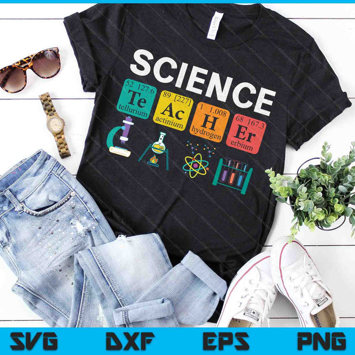 Science Teacher Chemistry Biology Physics SVG PNG Digital Cutting Files