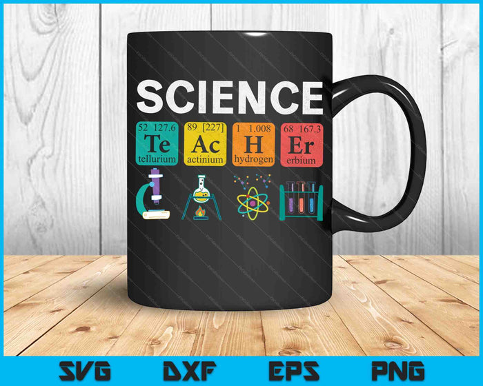 Science Teacher Chemistry Biology Physics SVG PNG Digital Cutting Files