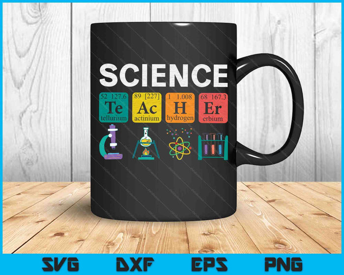Science Teacher Chemistry Biology Physics Teacher Student SVG PNG Digital Cutting Files