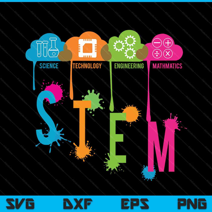 Science technology engineering math school SVG cut file