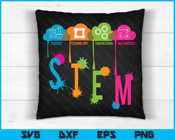 Science Technology Engineering Math School SVG PNG Digital Cutting Files
