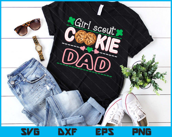 Scout For Girls Cookie Dad Funny Scouting Family Matching SVG PNG Digital Printable Files